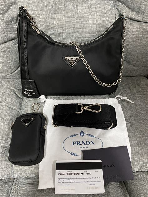 prada nylon chain crossbody|Prada nylon crossbody bag small.